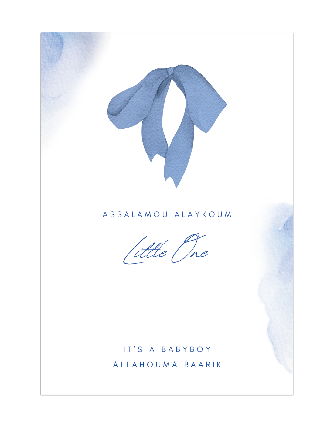 Assalamou alaykoum little one