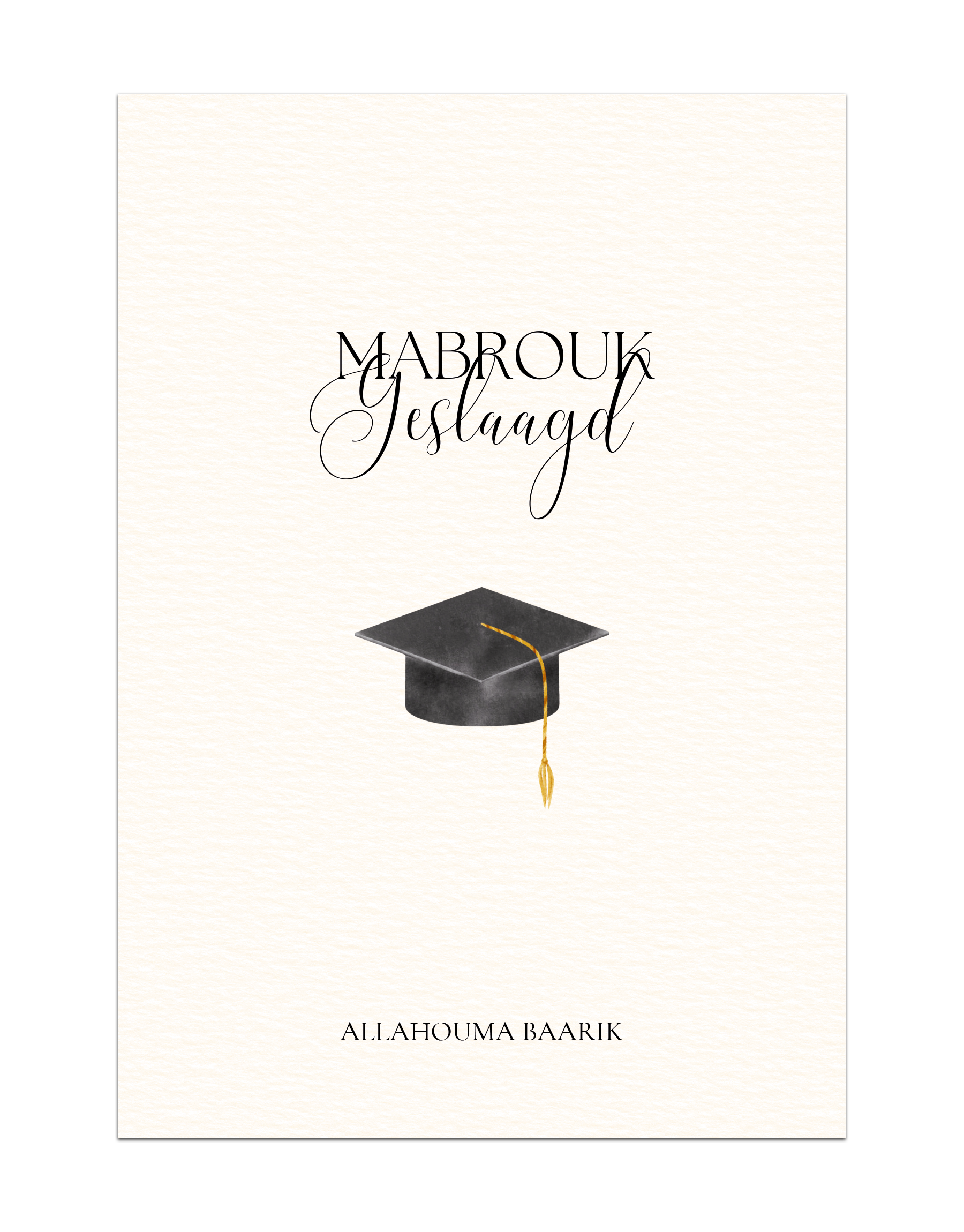 Mabrouk geslaagd