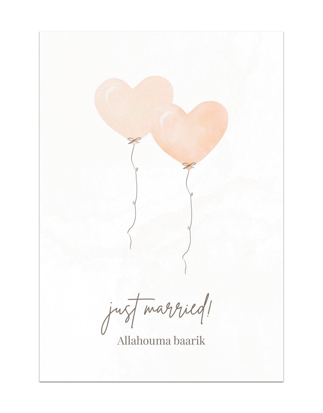 Just Married Allahouma baarik