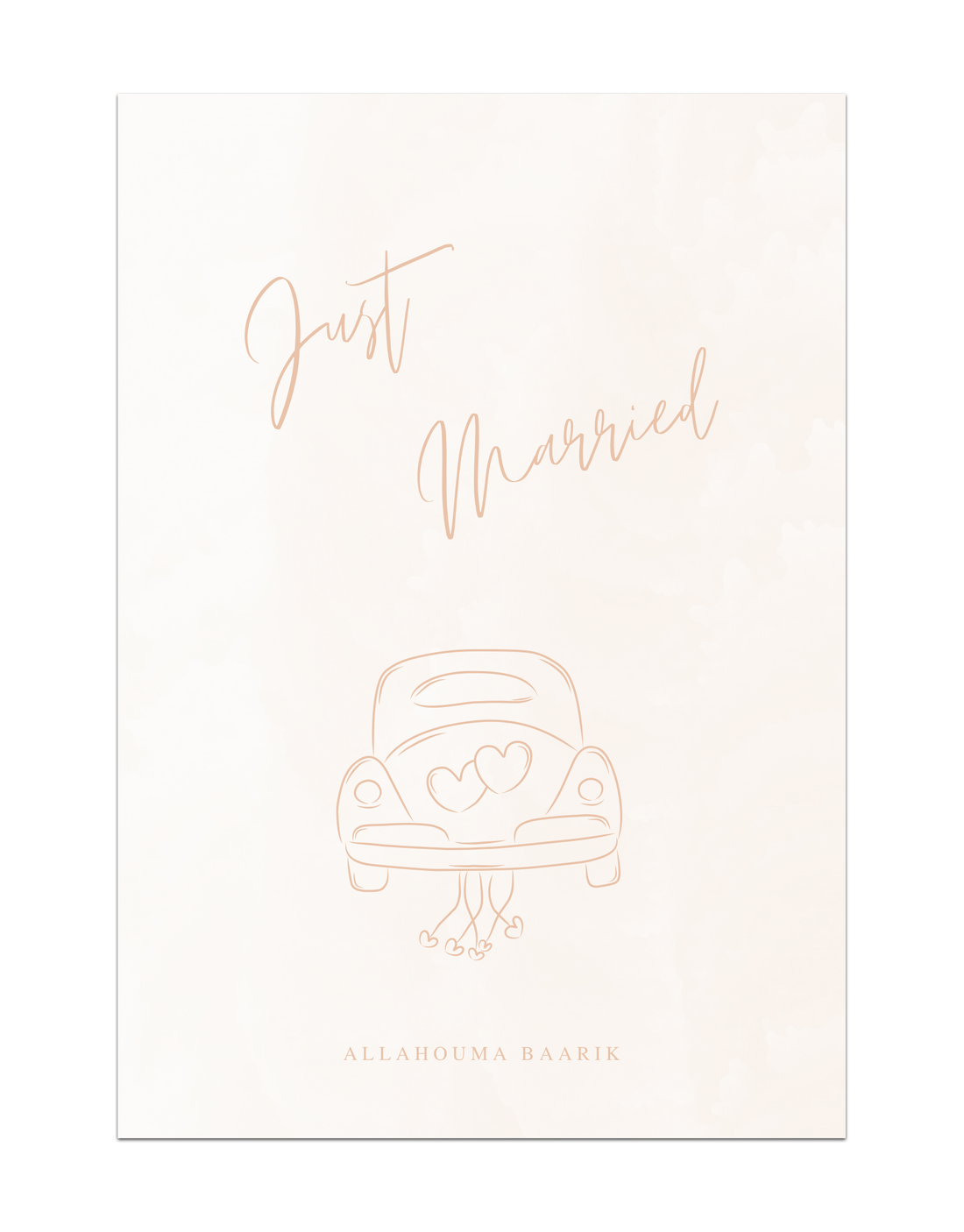 Just Married Allahouma baarik