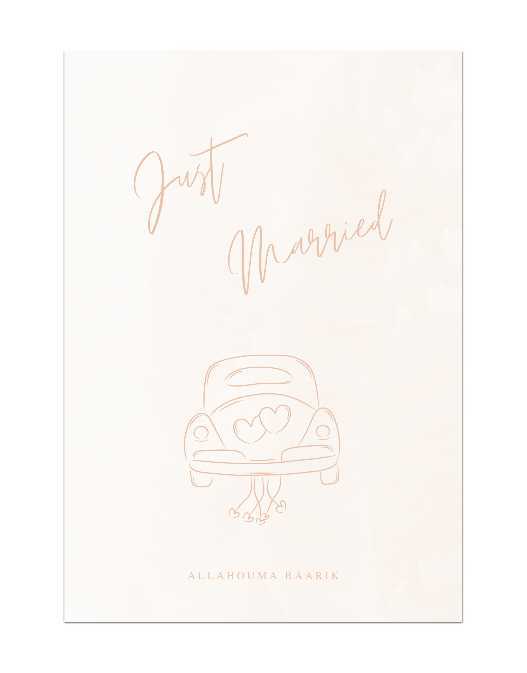 Just Married Allahouma baarik