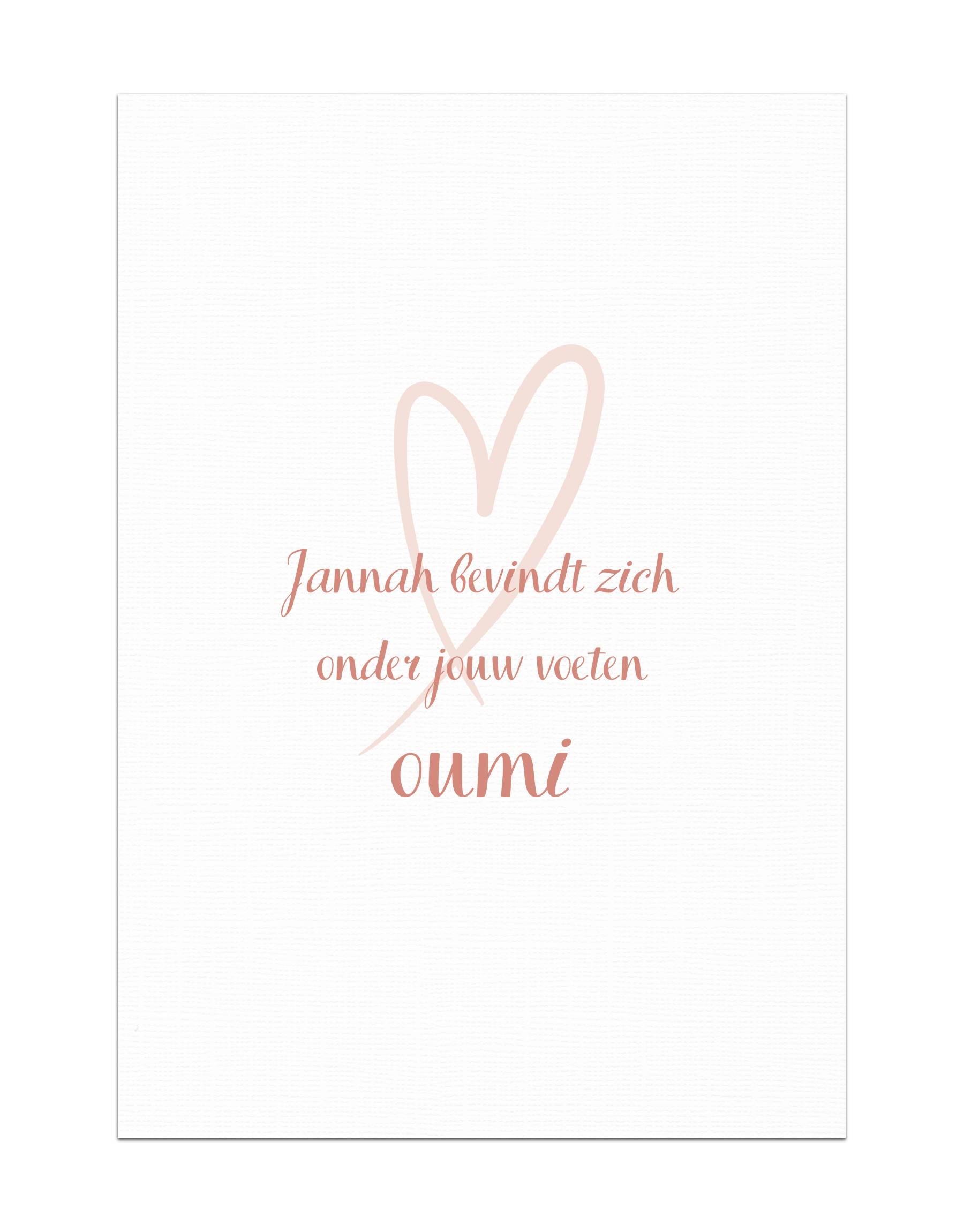Jannah bevindt zich onder jouw voeten oumi