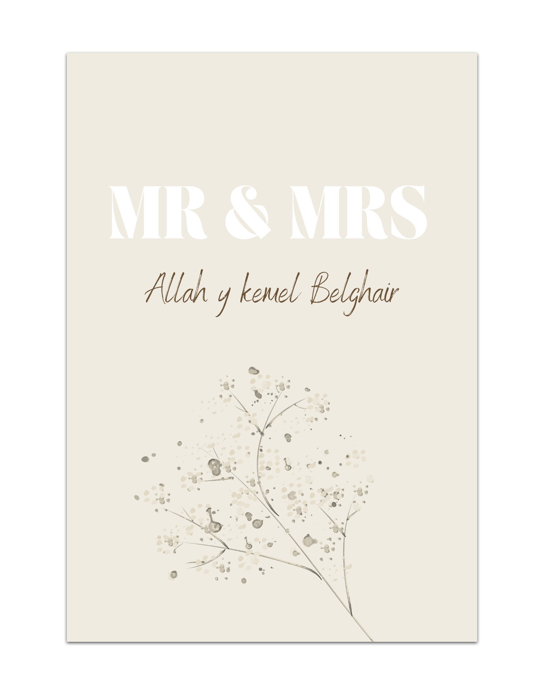 Mr & Mrs Allah y kemel Belghair