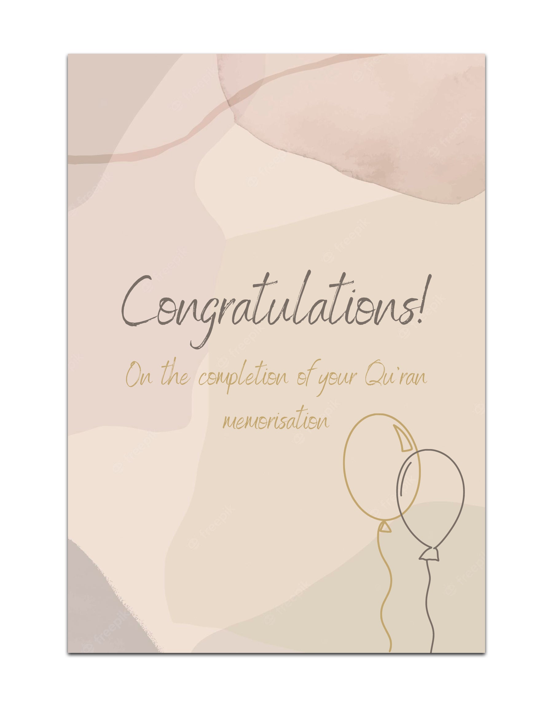 Congratulations on completing the Qur&
