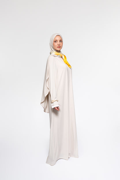 Jersey abaya- en khimaarset | Beige