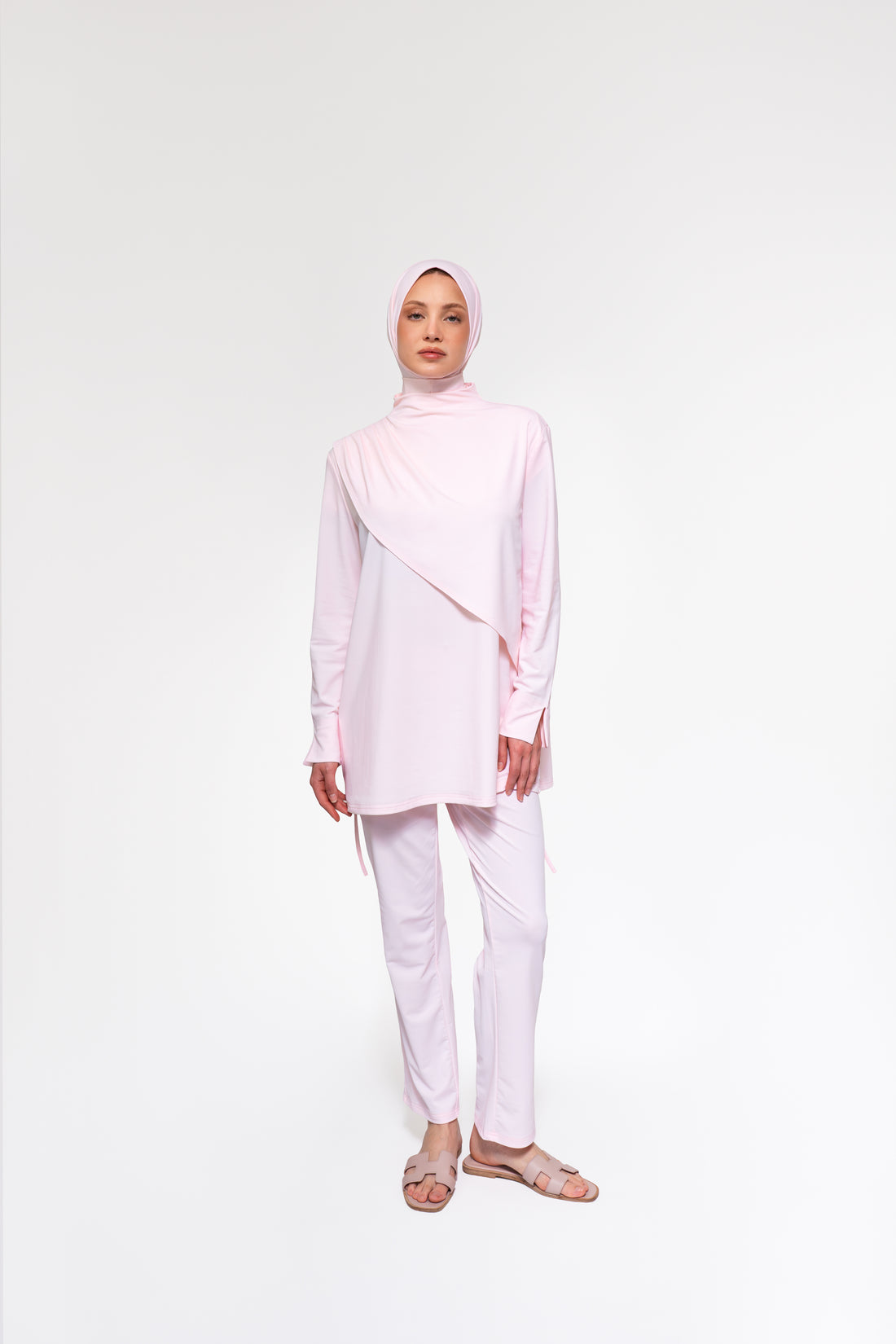 Burkini Drape Shoulder | Light Pink