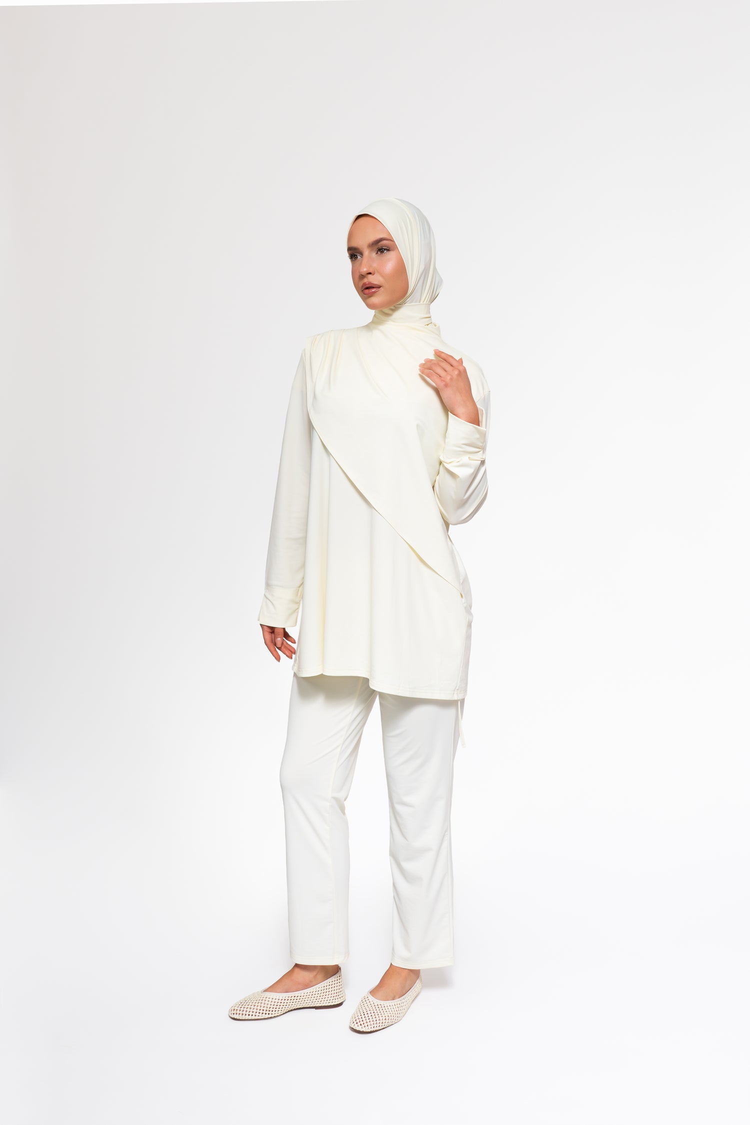 Burkini Drape Shoulder | Butter Yellow