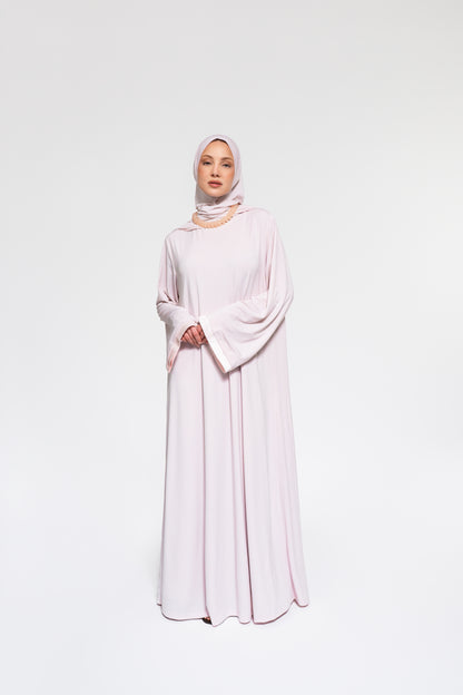 Jersey abaya- en khimaarset | Lichtroze