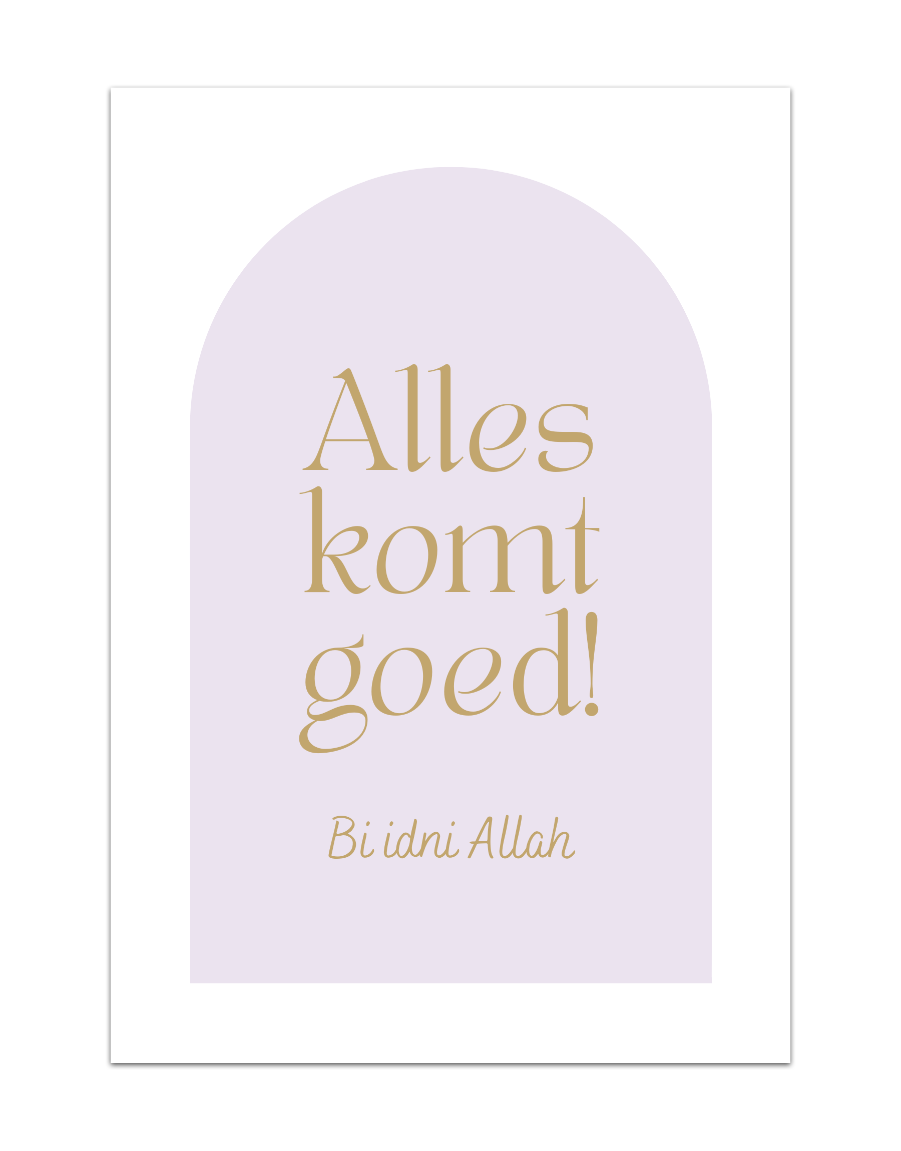 Alles komt goed! Bi Dini Allah