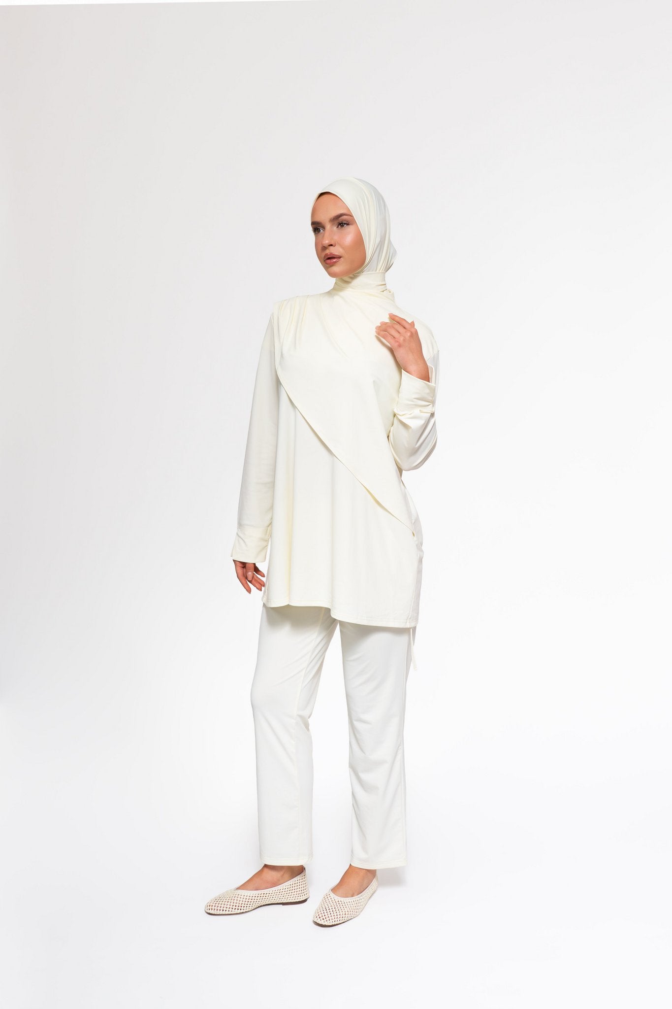 Burkini Drape Shoulder | Butter Yellow
