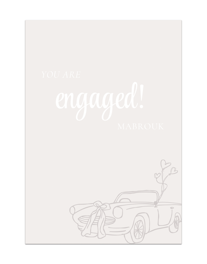 You are engaged! Mabrouk