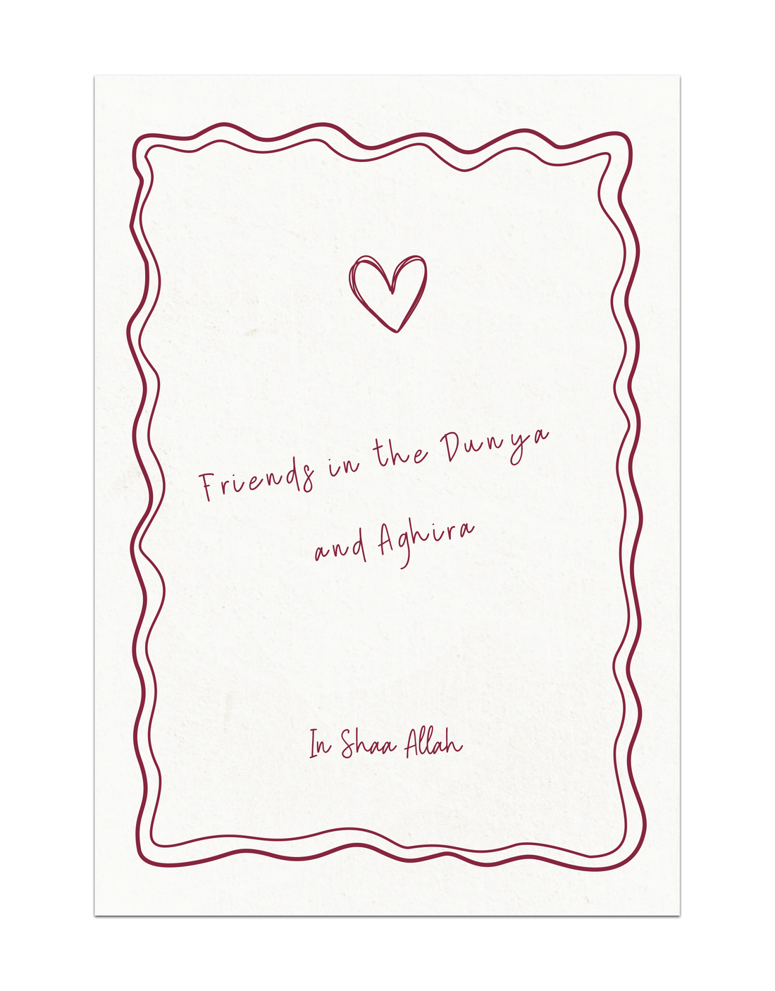 Friends in the Duyna and Aghira In Shaa Allah