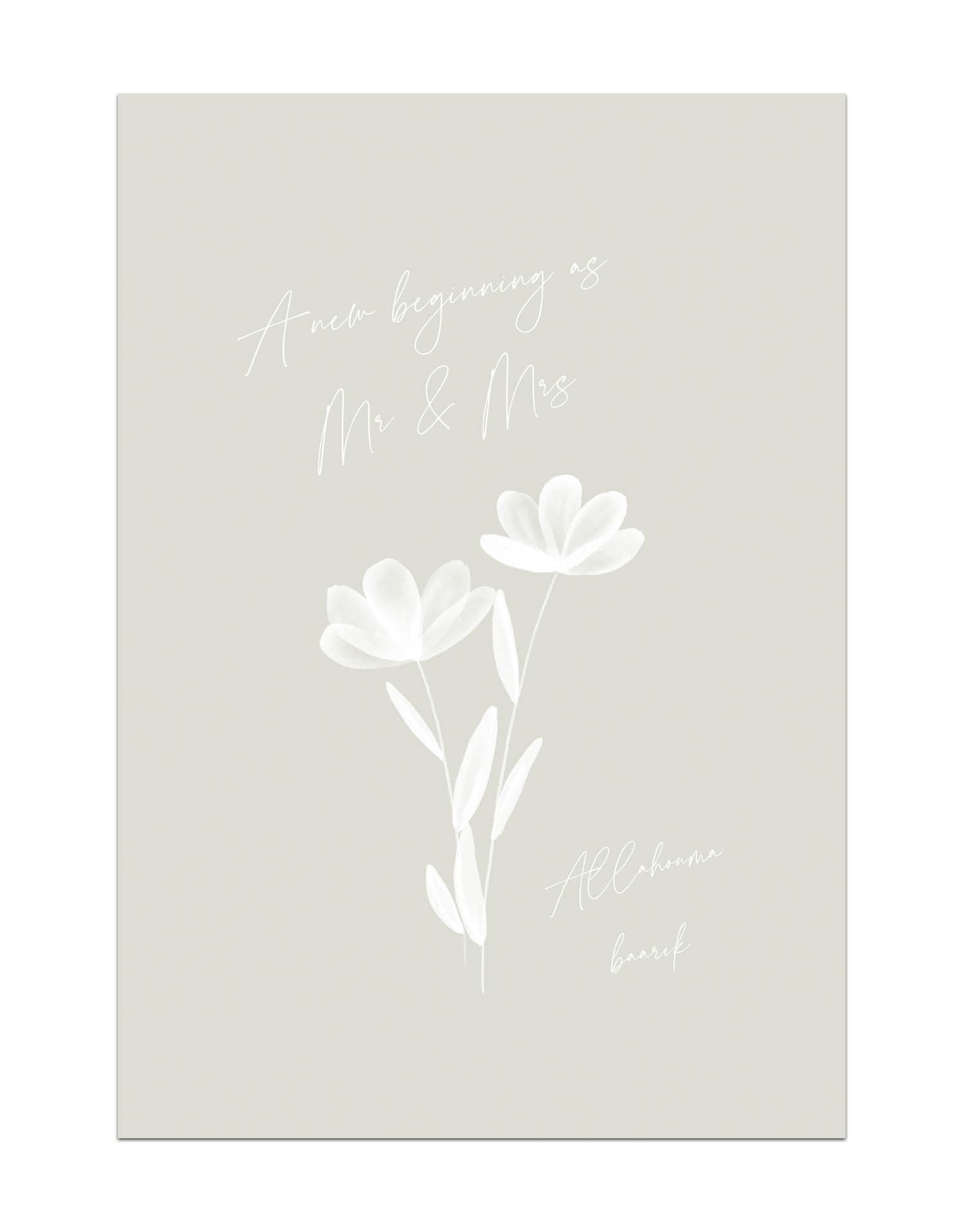 A new beginning as Mr &amp; Mrs