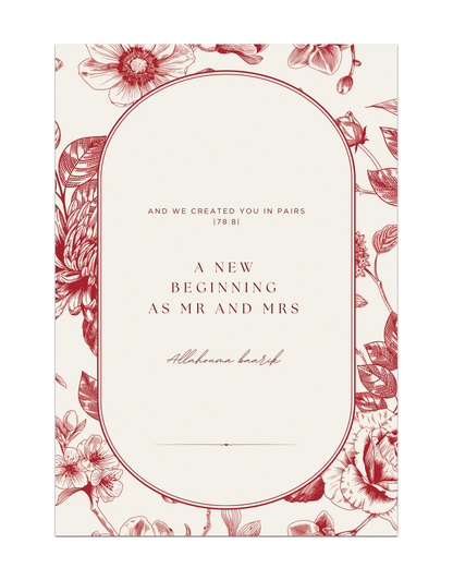 A new beginning as Mr &amp; Mrs
