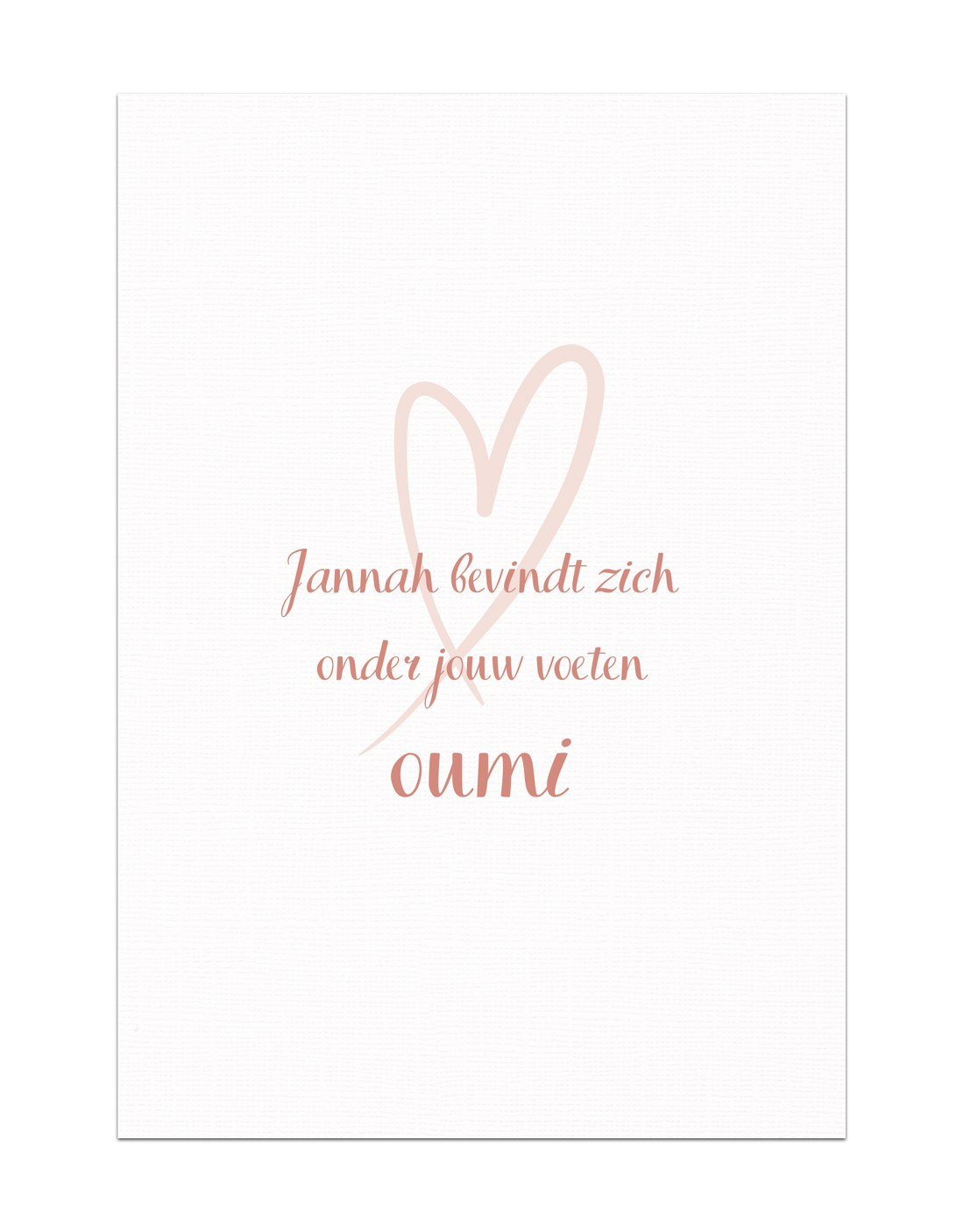 Jannah bevindt zich onder jouw voeten oumi