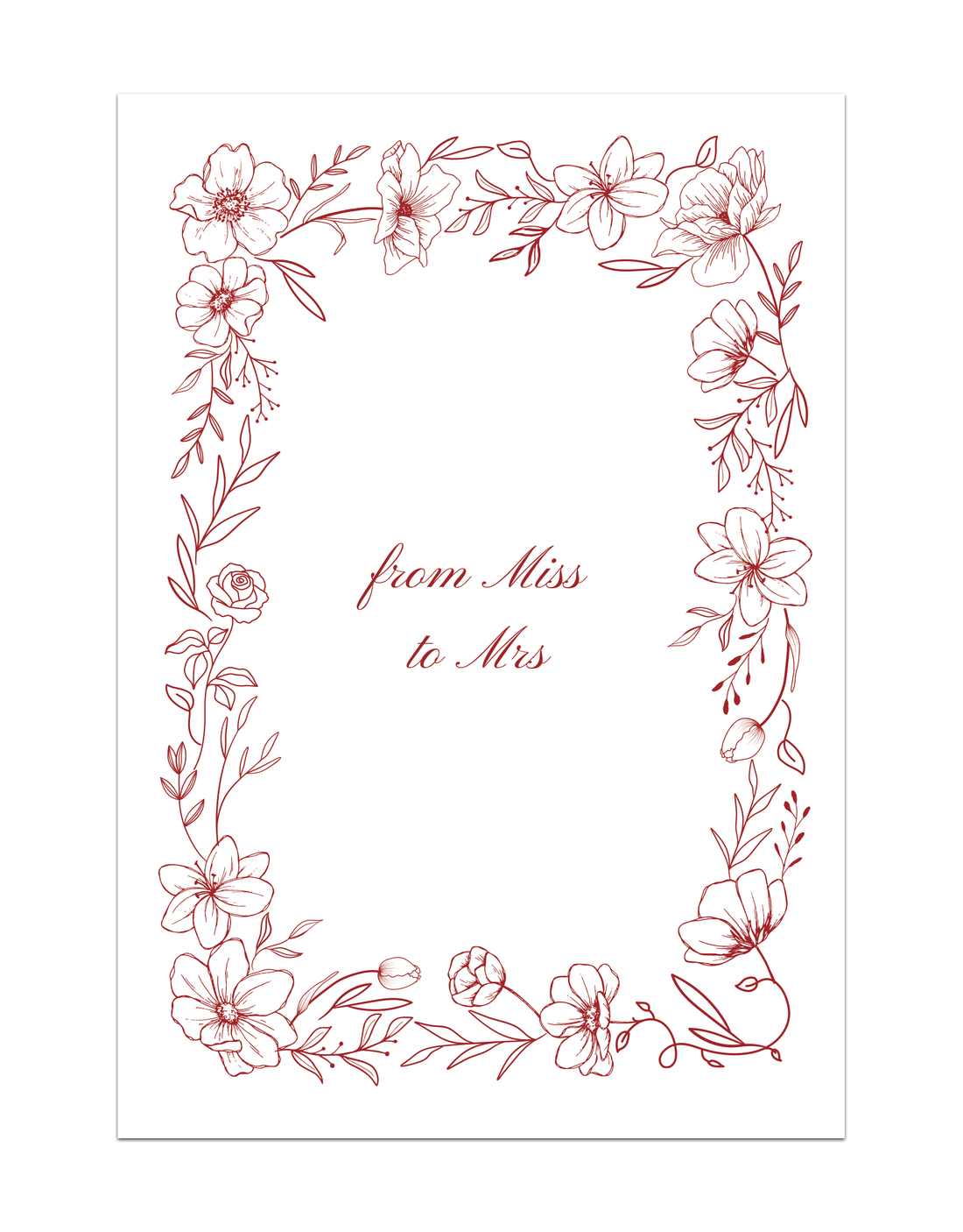 From miss to mrs