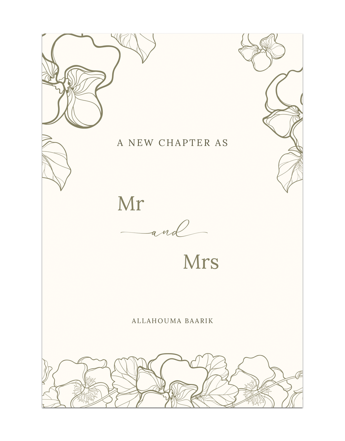 A new chapter as Mr &amp;Mrs Allahouma baarik