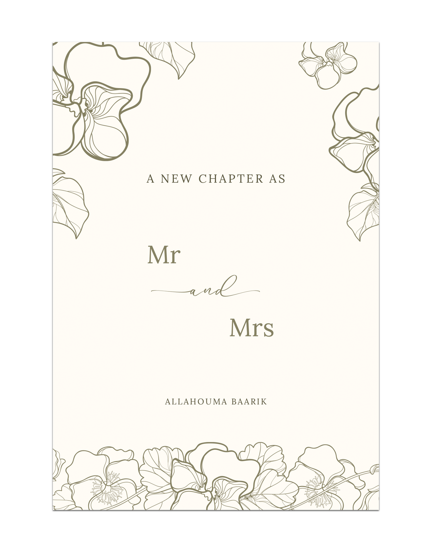 A new chapter as Mr &amp;Mrs Allahouma baarik