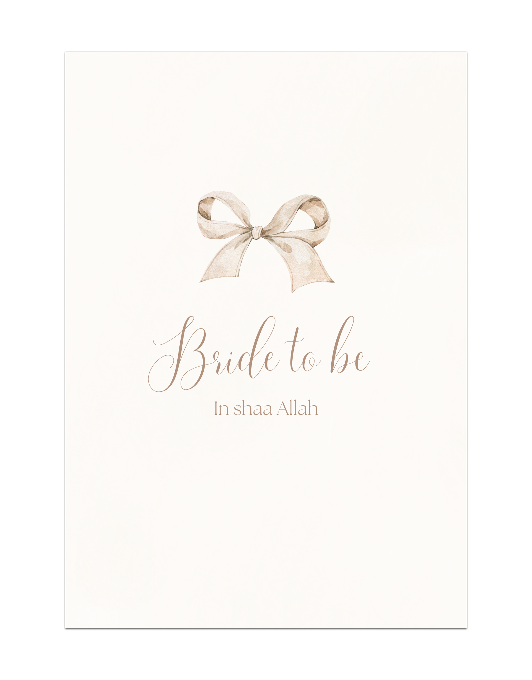 Bride to Be In shaa Allah