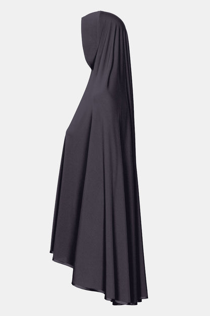 Jersey abaya- en khimaarset | Donkergrijs