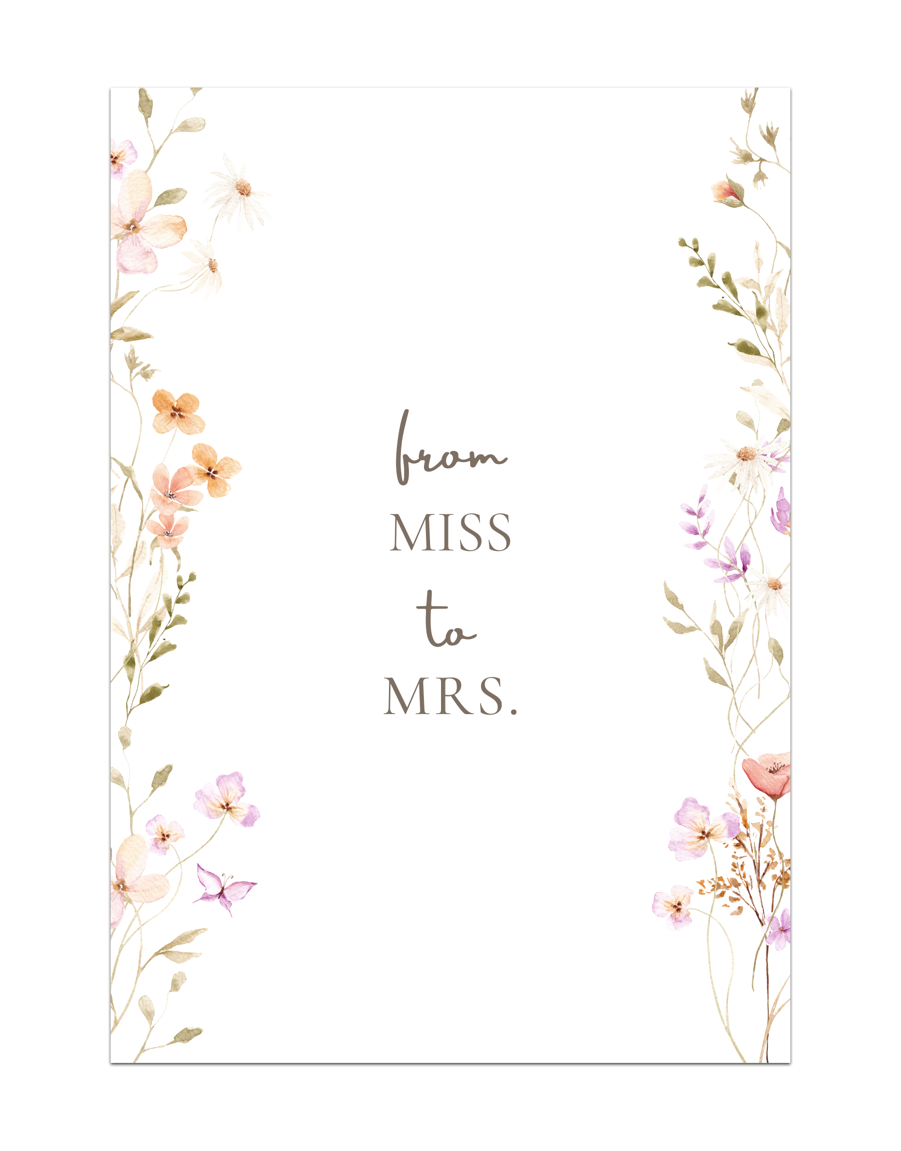 From miss to mrs