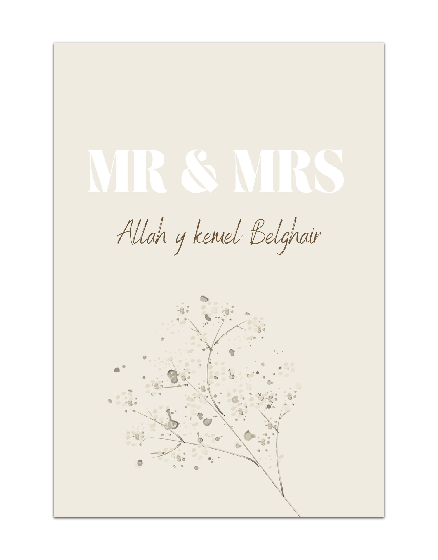 Mr &amp; Mrs Allah y kemel Belghair